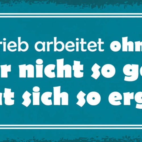 Schild Dieser Betrieb Arbeitet Ohne Gewinn Nicht So Geplant Hat Sich So Ergeben