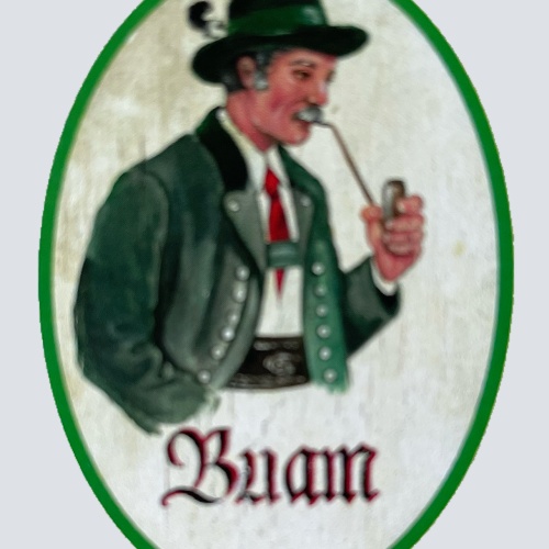 Nostalgie Holzschild Salzburg Buam WC Toilette Klo Buben Herren Schild