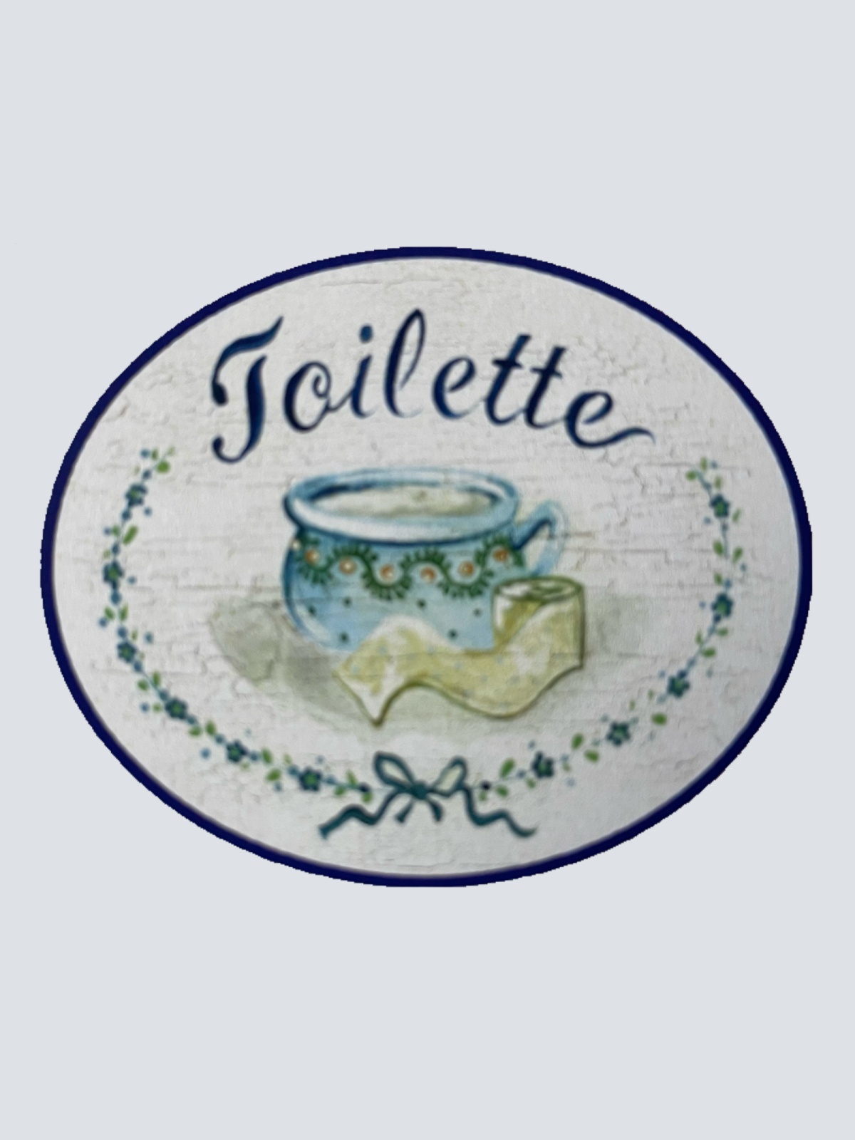 Nostalgie Holzschild Toilette Nachttopf Klopapier WC Klo Schild