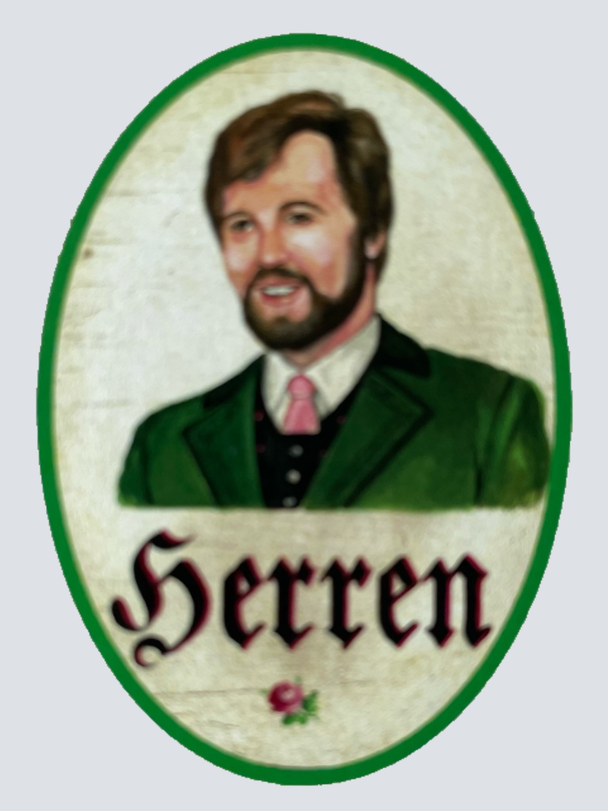 Nostalgie Holzschild Oberösterreich Herren WC Toilette Klo Buben Schild