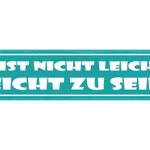 Schild Es Ist Nicht Leicht Leicht Zu Sein Gewicht Diät 46 x 10 Blech od. Holz