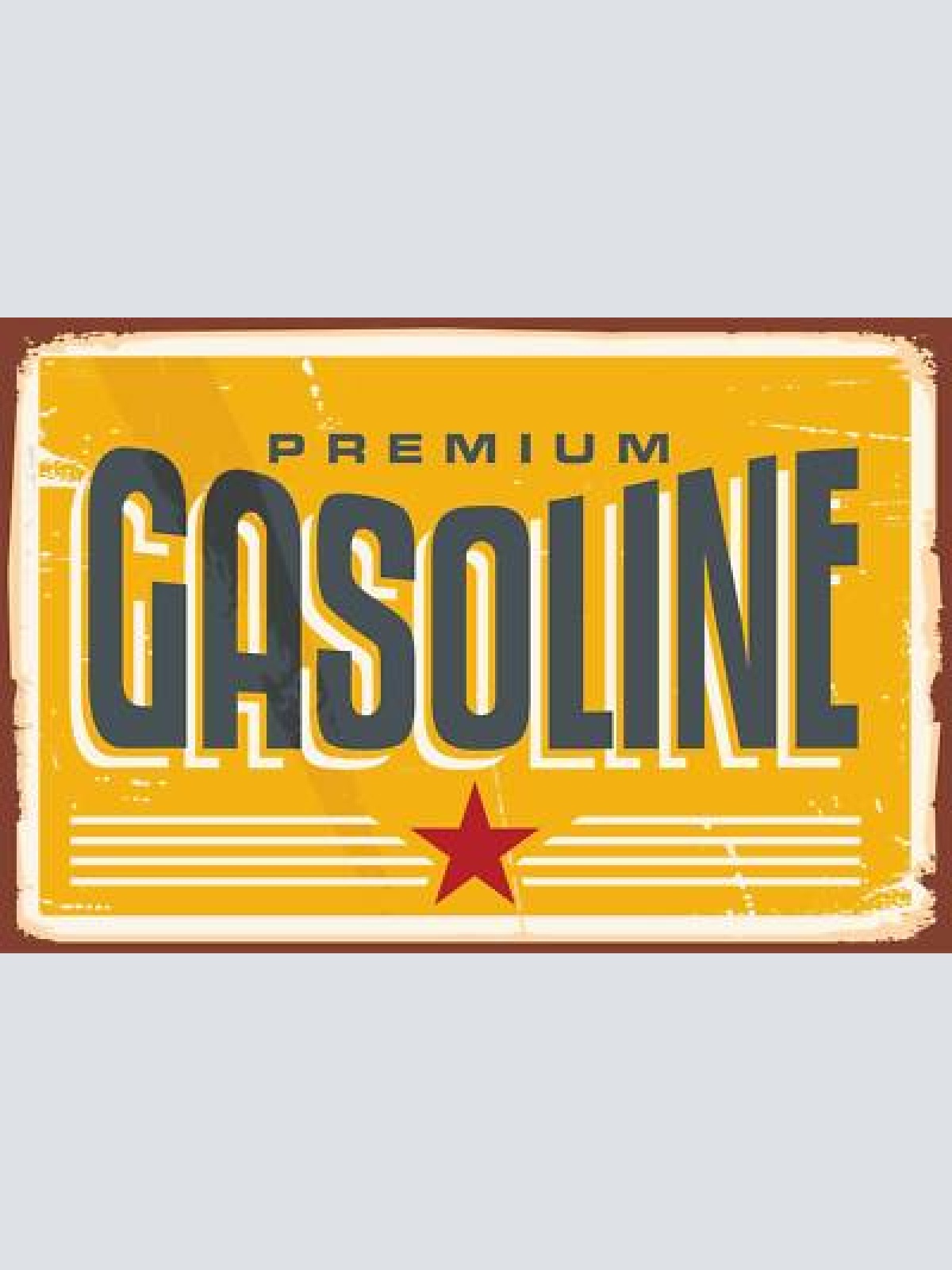 Nostalgie schild premium gasoline benzin 12x18 / 20x30 / 30x40 blech od. holz