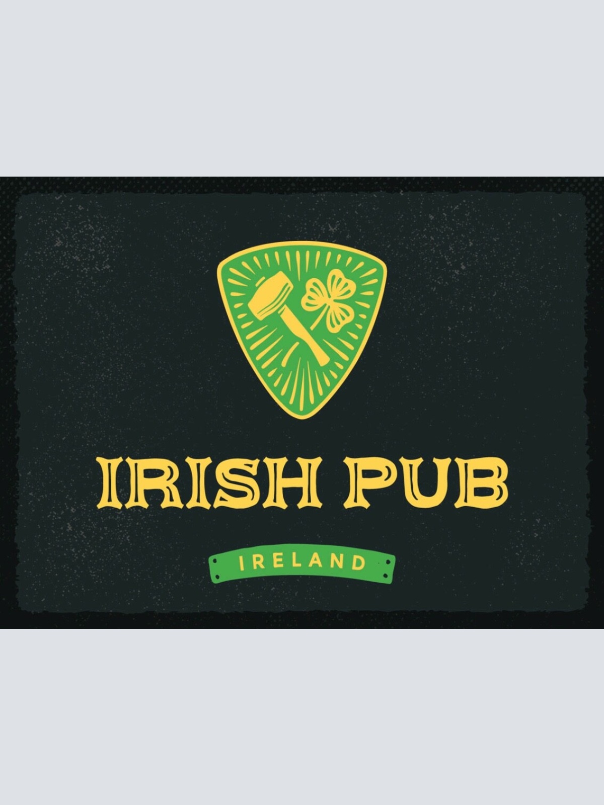 Schild Irish Pub Ireland Irland Alkohol Bar Bier 12x18 20x30 30x40 Blech/Holz