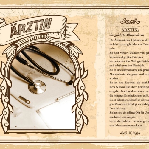 Schild Ärztin Beruf Doktor Medizinerin Heilkundige 12x18 20x30 30x40 Blech/Holz