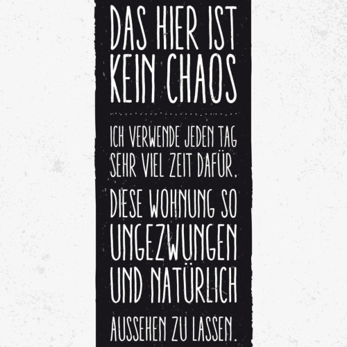 Schild Das Hier Ist Kein Chaos Wohnung Natürlich 12x18 20x30 30x40 Blech/Holz