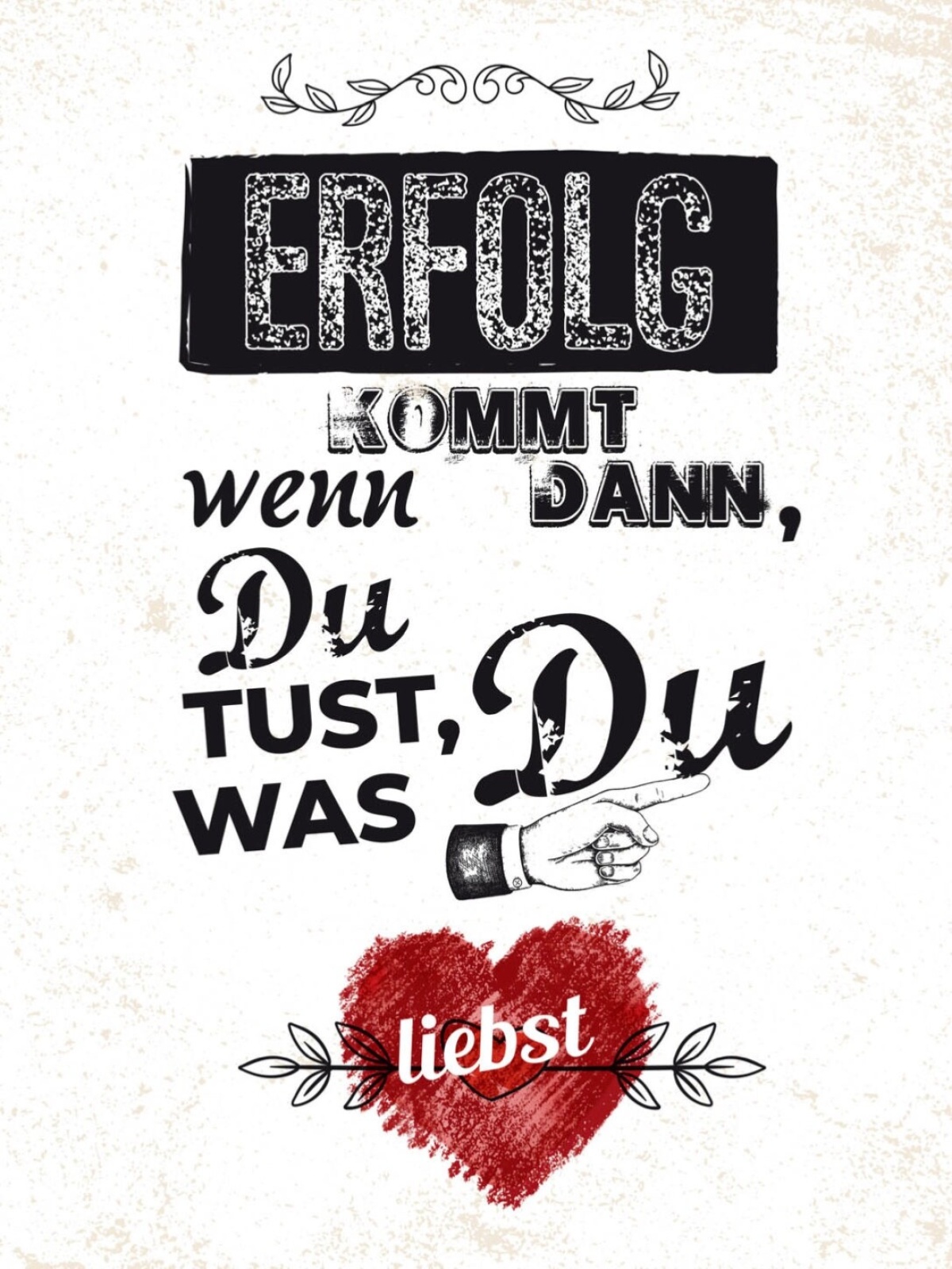 Schild Erfolg Kommt Wenn Du Tust Was Du Liebst 12x18 20x30 30x40 Blech/Holz