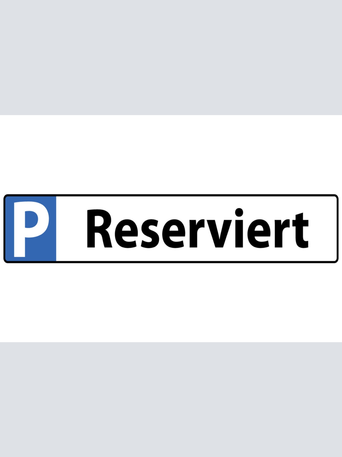 Schild Reserviert Stamm Parkplatz Parken Anwohner Privat 46 x 10 Blech od. Holz