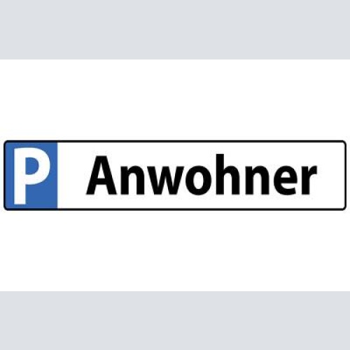 Schild anwohner parkplatz parken bewohner haus privat 46 x 10 blech od. holz