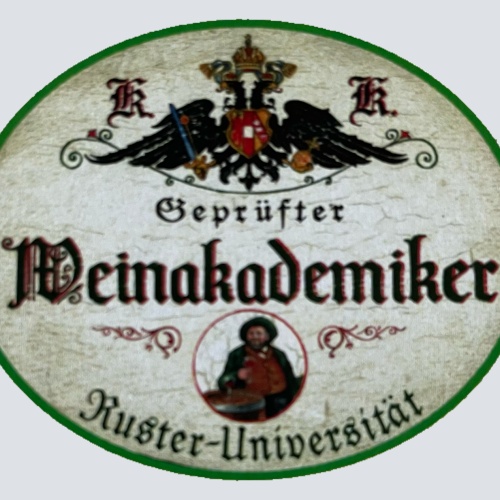 KuK Nostalgie Holzschild Geprüfter Weina Akademiker Alkohol Universität Schild