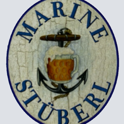 Nostalgie Holzschild Marine Stüberl Alkohol Bier Wirt Hafen Schiff Meer Schild