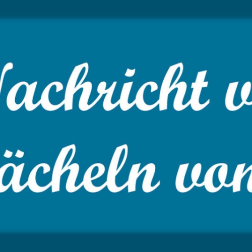 Schild Eine Nachricht Von Dir Ein Lächeln Von Mir Liebe 27 x 10 Blech od. Holz