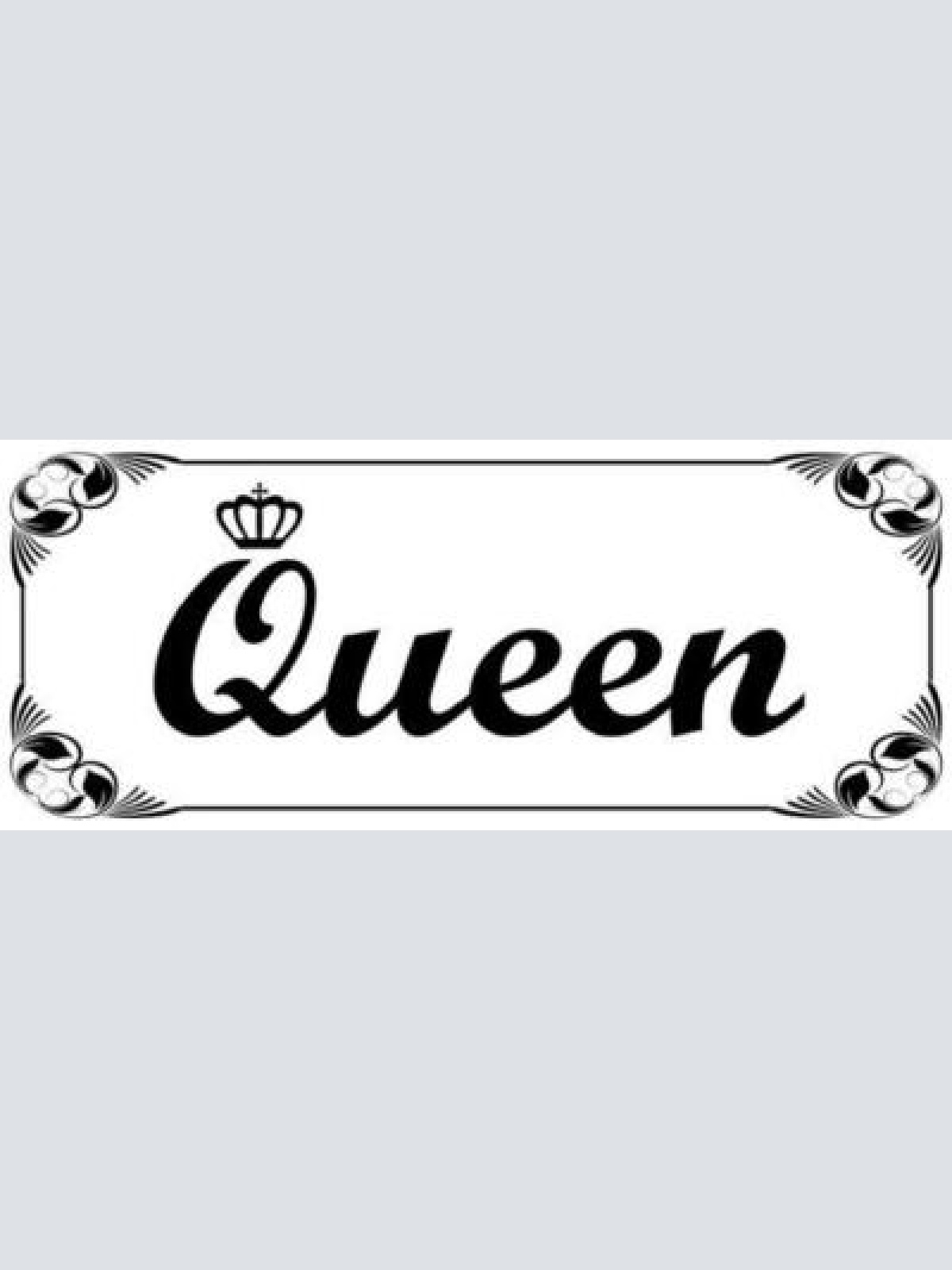 Schild queen königin frau mädchen zimmer 27 x 10 blech od. holz