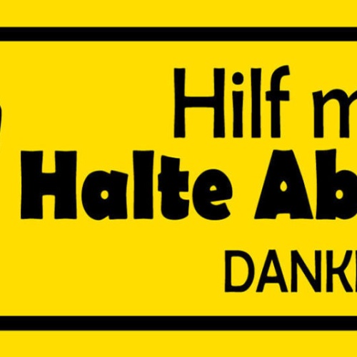 Schild Hilf Mit Halte Abstand Corona Covid Virus  27 x 10 Blech od. Holz
