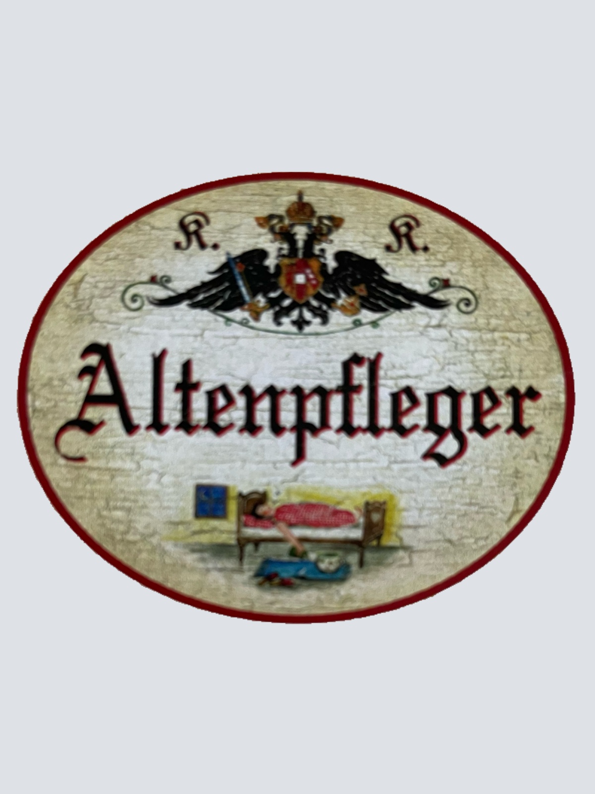 KuK Nostalgie Holzschild Altenpfleger Altenpflege Pflege Senioren Schild
