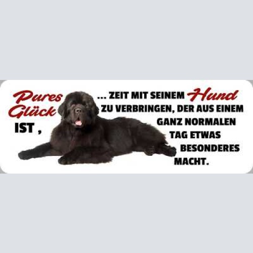 Schild pures glück zeit mit seinem hund zu verbringen normalen tag besonderes