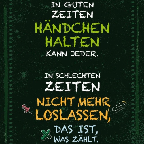 Schild In Guten Zeiten Händchen Halten Kann Jeder 12x18 20x30 30x40 Blech/Holz