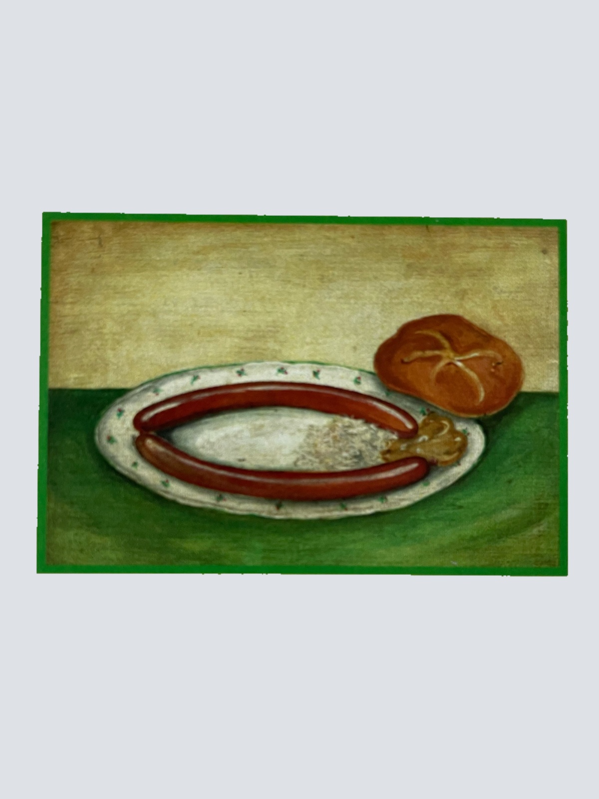 Nostalgie Holzschild Frankfurter Mit Semmel Wurst Snack Imbiss Essen Schild