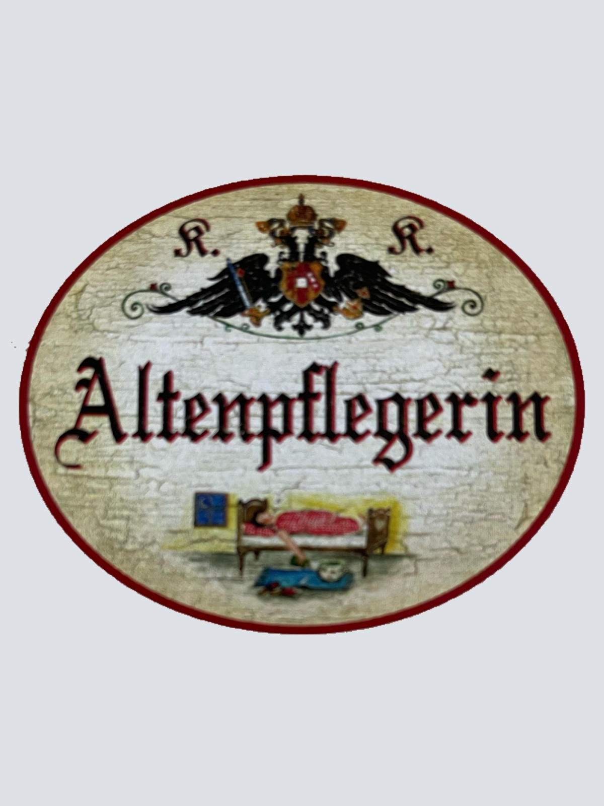KuK Nostalgie Holzschild Altenpflegerin Altenpflege Pflege Senioren Schild