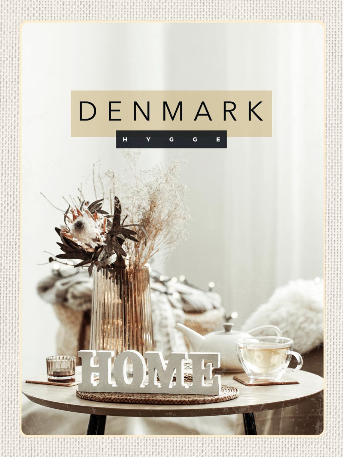 Schild Denmark Dänemark Tee Tasse Home Deko Hygge 12x18 20x30 30x40 Blech/Holz