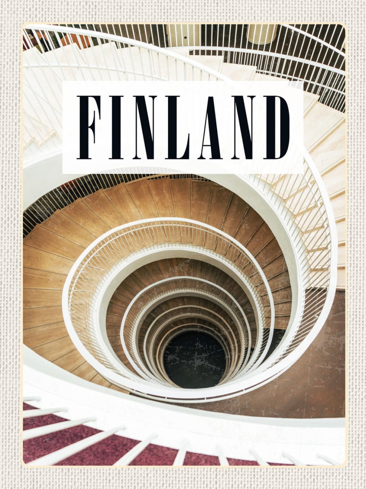 Schild Finland Finnland Wendeltreppe Stiegen Haus 12x18 20x30 30x40 Blech/Holz