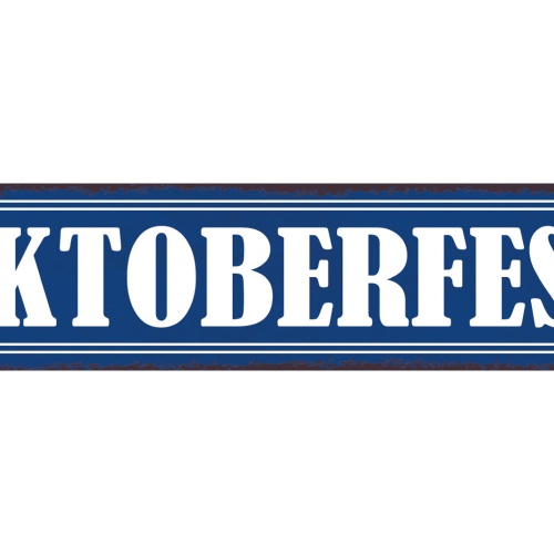 Schild Oktober Fest Volksfest Bier Zelt Alkohol München 46 x 10 Blech od. Holz