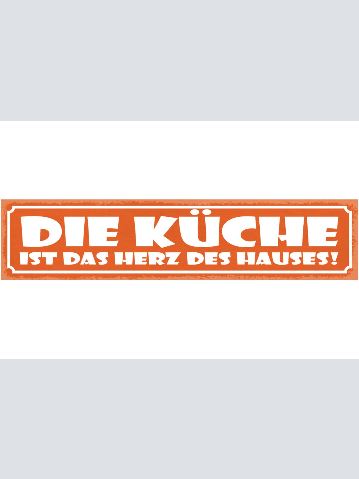 Schild Die Küche Ist Das Herz Des Hauses Kochen Wohnung 46 x 10 Blech od. Holz