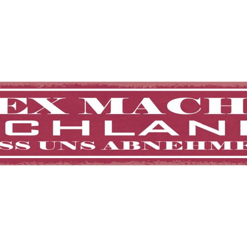 Schild Sex Macht Schlank Lass Uns Abnehmen 46 x 10 Blech od. Holz