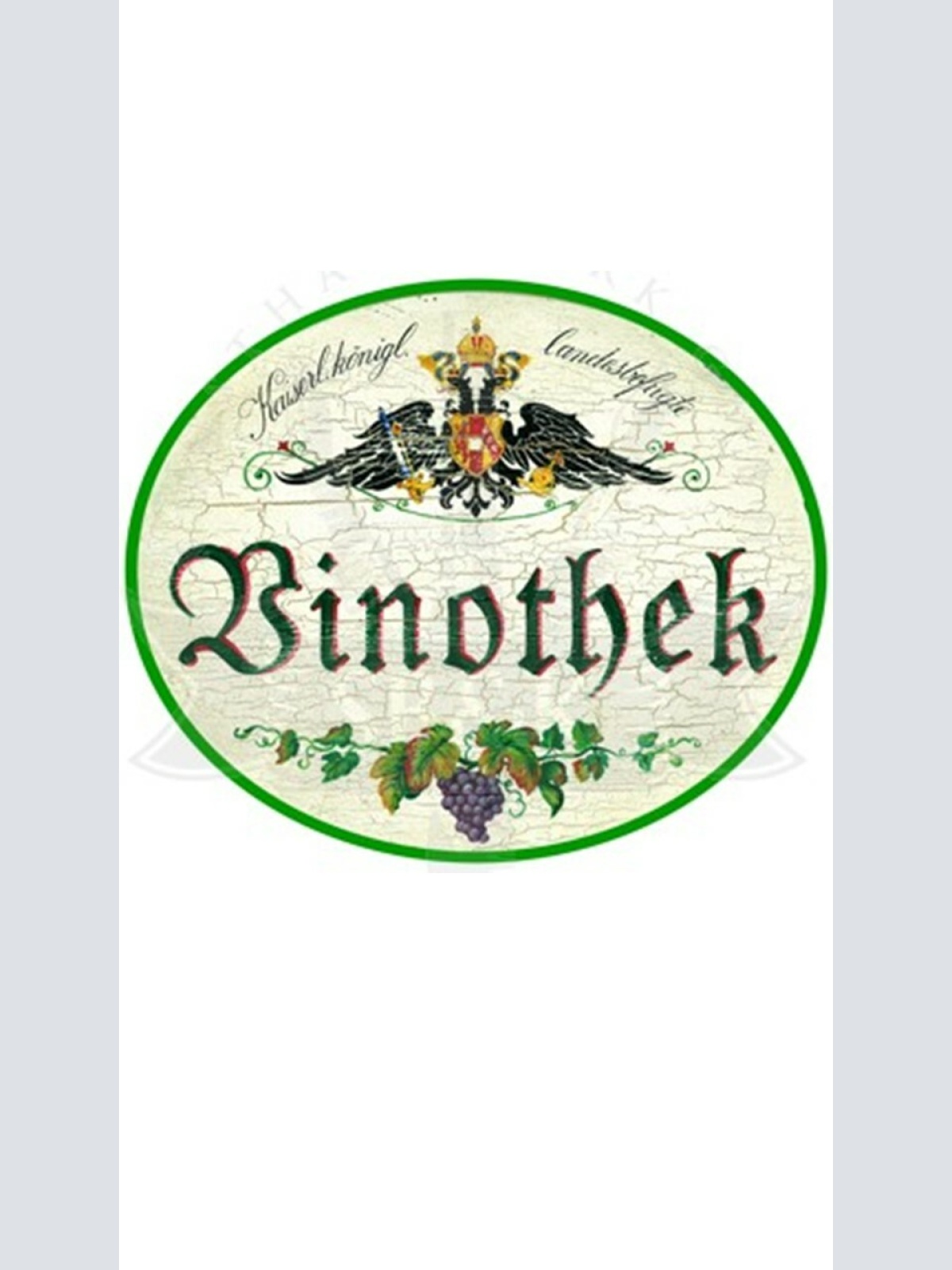 KuK Nostalgie Holzschild "Vinothek"