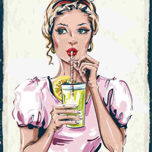 Schild Gin & Tonic Liquid Sanity Alkohol Bar Drink Trinken 27x10 Blech od.Holz