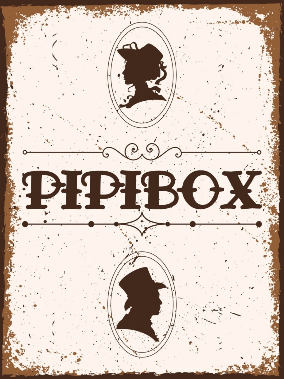 Schild Pipibox WC Toilette Klo Damen Herren 12x18 20x30 30x40 Blech/Holz