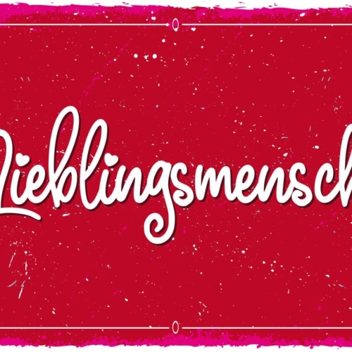 Schild Lieblingsmensch Liebe Freundschaft Partner 12x18 20x30 30x40 Blech/Holz