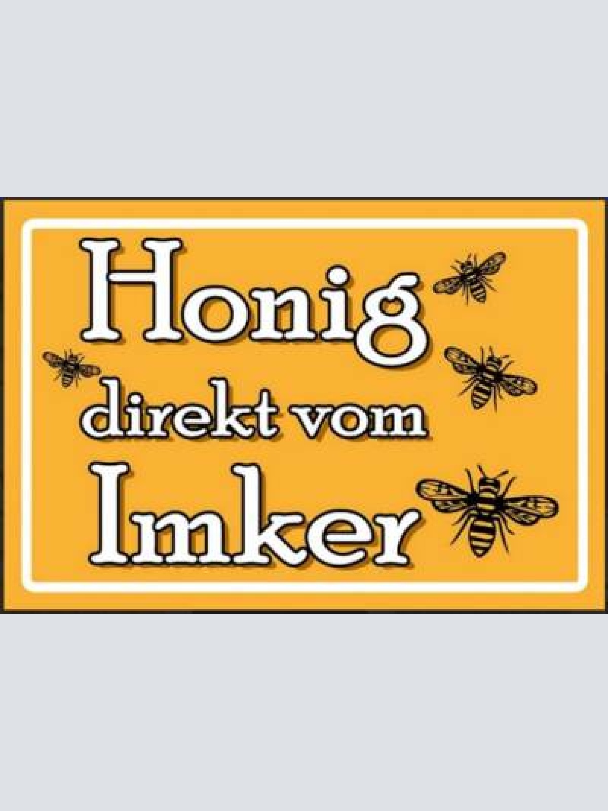 Nostalgie schild biene honig direkt vom imker 12x18/20x30/30x40 blech od. holz
