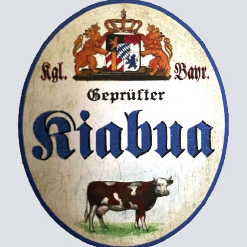 Nostalgie Holzschild Bayern Königlich Bayerischer Geprüfter Kiabua Kuh Schild