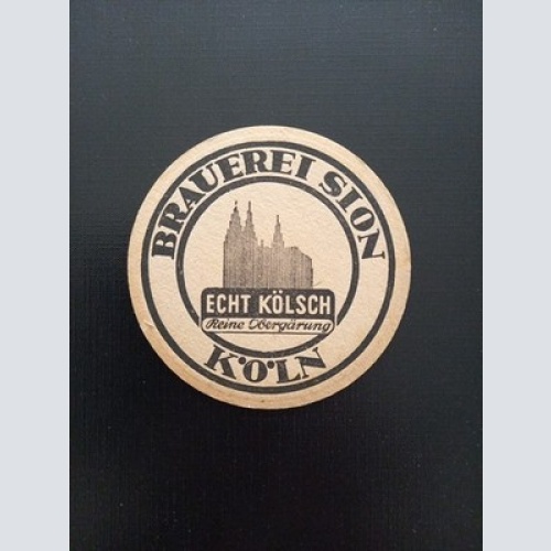 Bierdeckel Brauerei Sion Echt Kölsch Köln