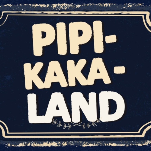 Schild Pipi Kaka Land WC Toilette Klo 12x18 20x30 30x40 Blech/Holz LP