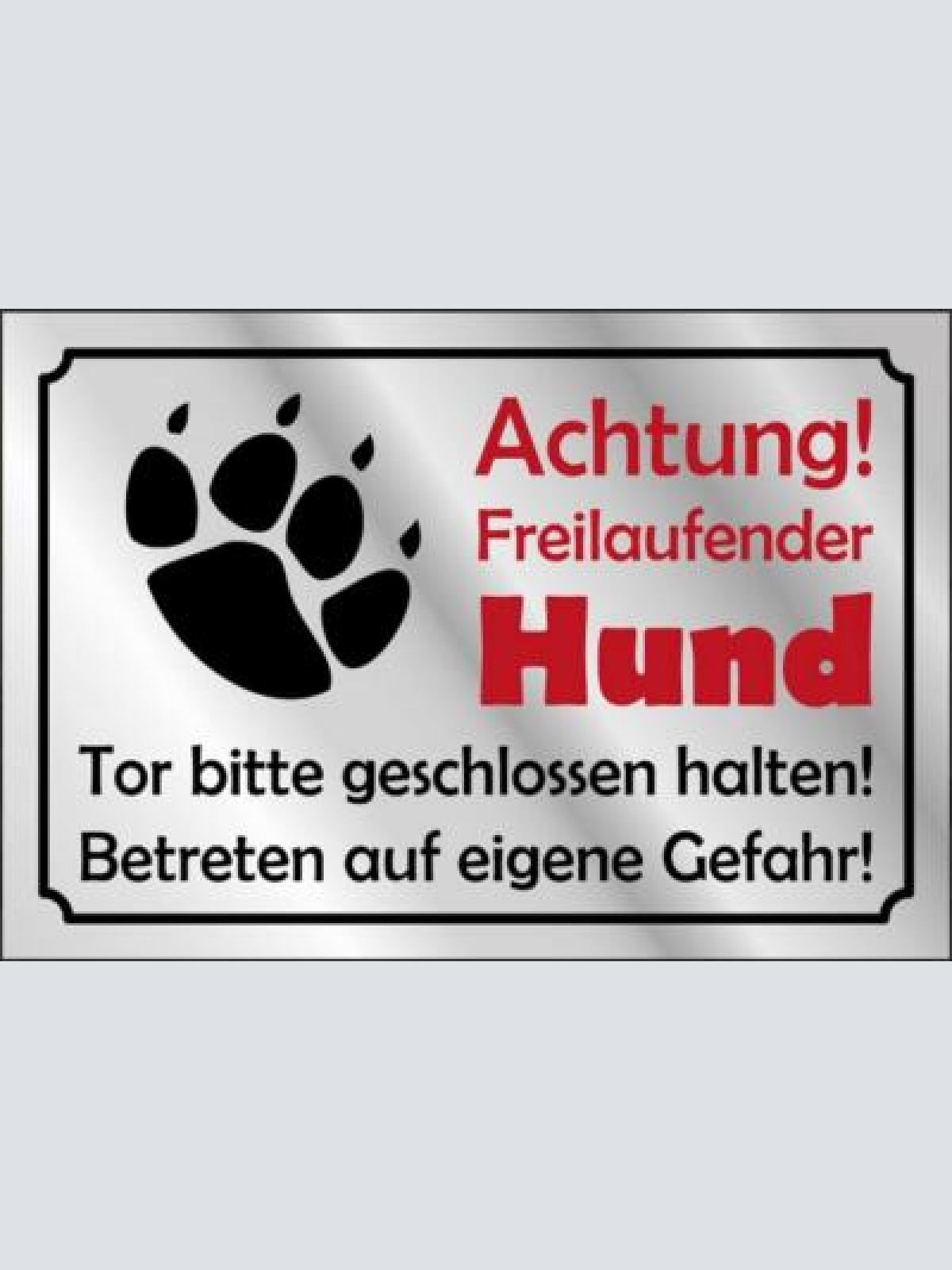 Nostalgie schild achtung hinweis tiere hund  12x18/20x30/30x40 blech od holz