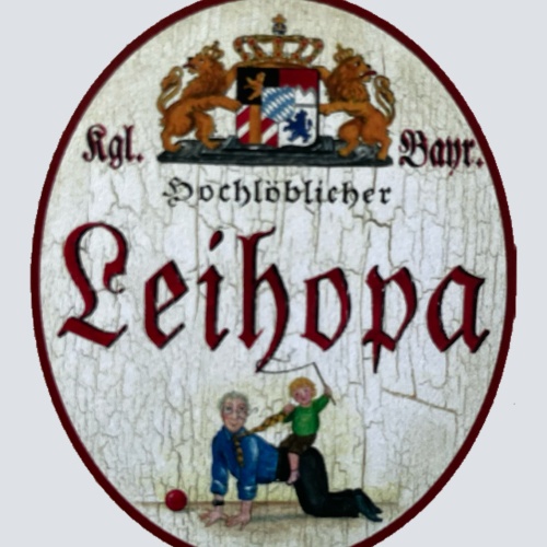 Nostalgie Holzschild Bayern Königlich Bayerischer Hochlöblicher Leihopa Schild