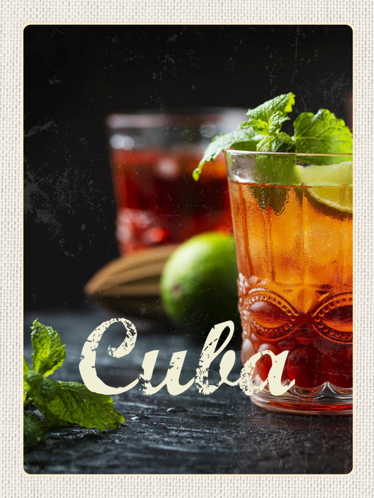 Schild Cuba Libre Alkohol Rum Bar Kuba 12x18 20x30 30x40 Blech od. Holz