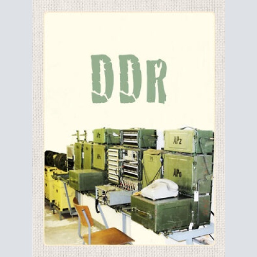 Schild DDR Stasi Bunker Leipzig Ost Deutschland 12x18 20x30 30x40 Blech/Holz