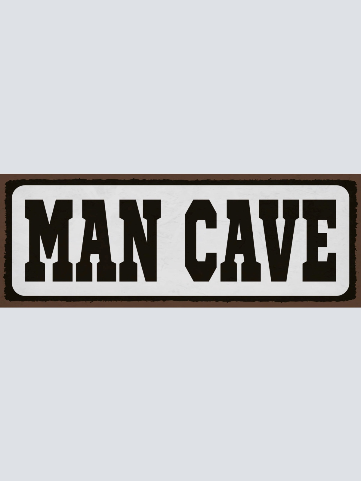 Schild Man Cave Männer Zufluchtsort Höhle Rückzugsort Zimmer 27x10 Blech od.Holz