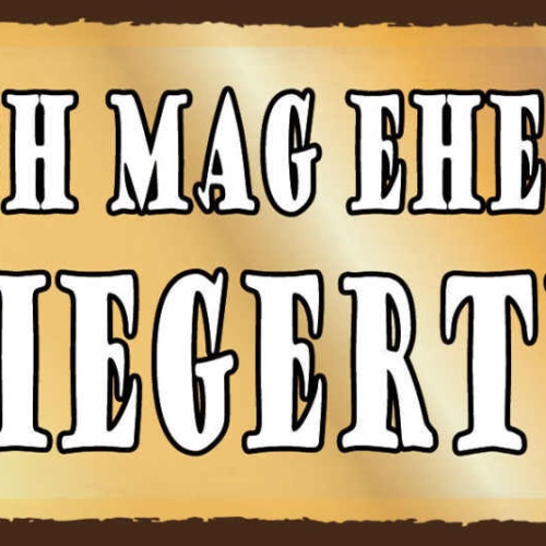 Schild Ich Mag Eher So Die Sieger Typen Sieg Gewinn Erfolg 27x10 Blech od.Holz