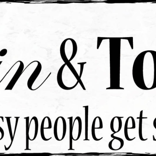 Schild Gin & Tonic How Classy People Get Shitfaced Alkohol 27x10 Blech od.Holz