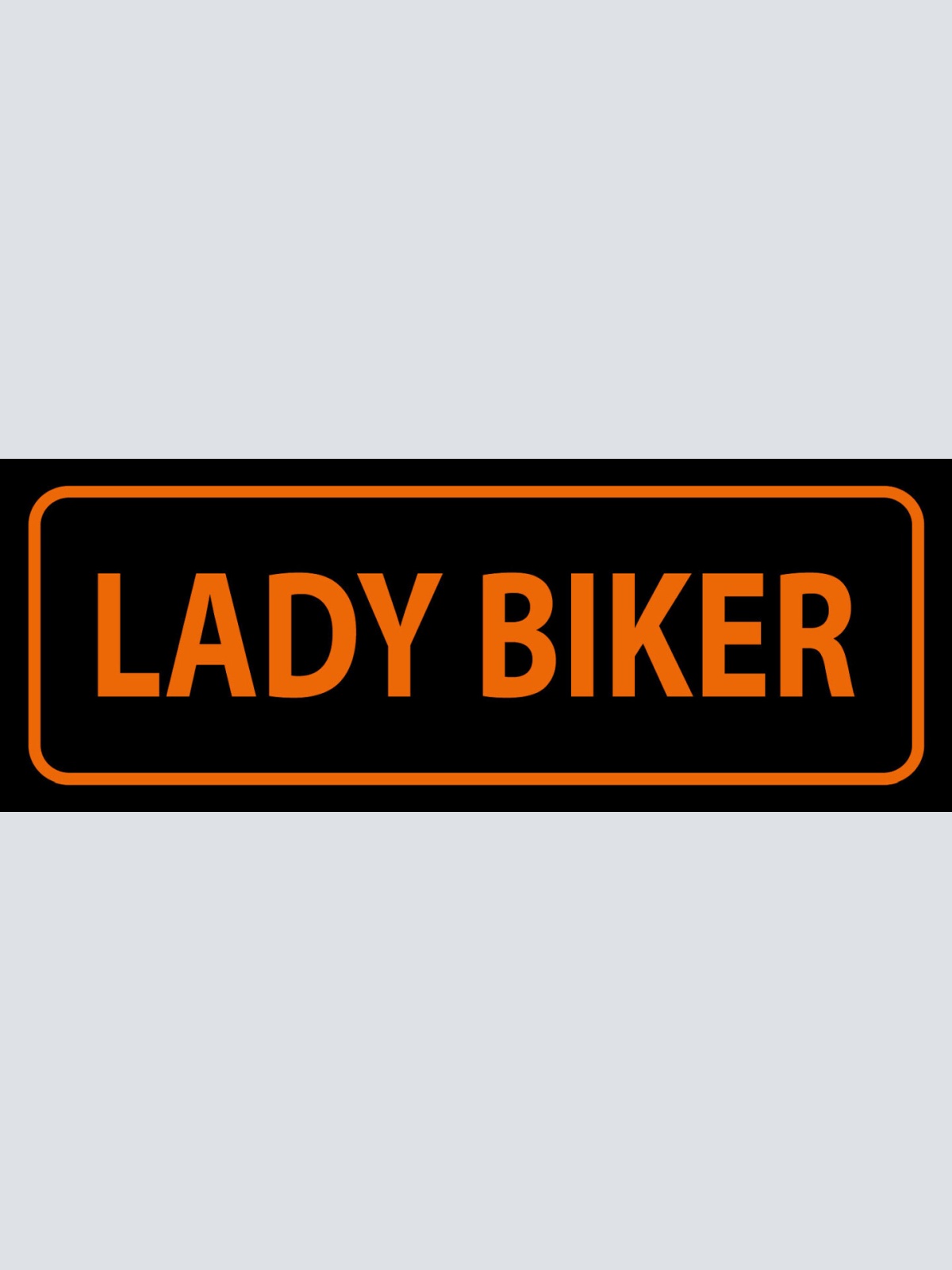 Schild Lady Biker Motorrad Fahrerin Bikerin Frau Moped 27x10 Blech od.Holz