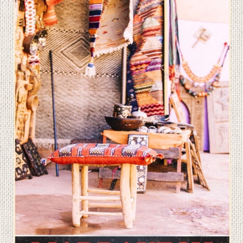 Schild Marrakesh Marokko Basar Markt Stoffe 12x18 20x30 30x40 Blech od. Holz