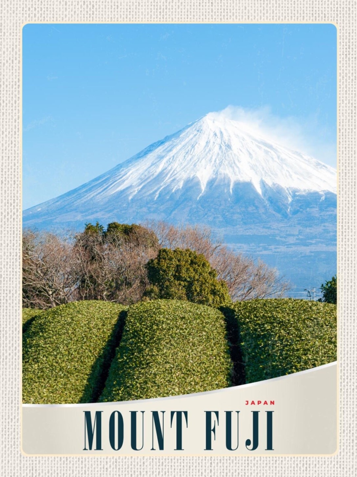 Schild Japan Mount Fuji San Berg Ansicht 12x18 20x30 30x40 Blech od. Holz