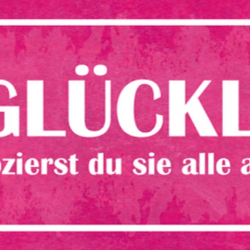 Schild Sei Glücklich Damit Provozierst Du Alle Am Meisten 27x10 Blech od.Holz