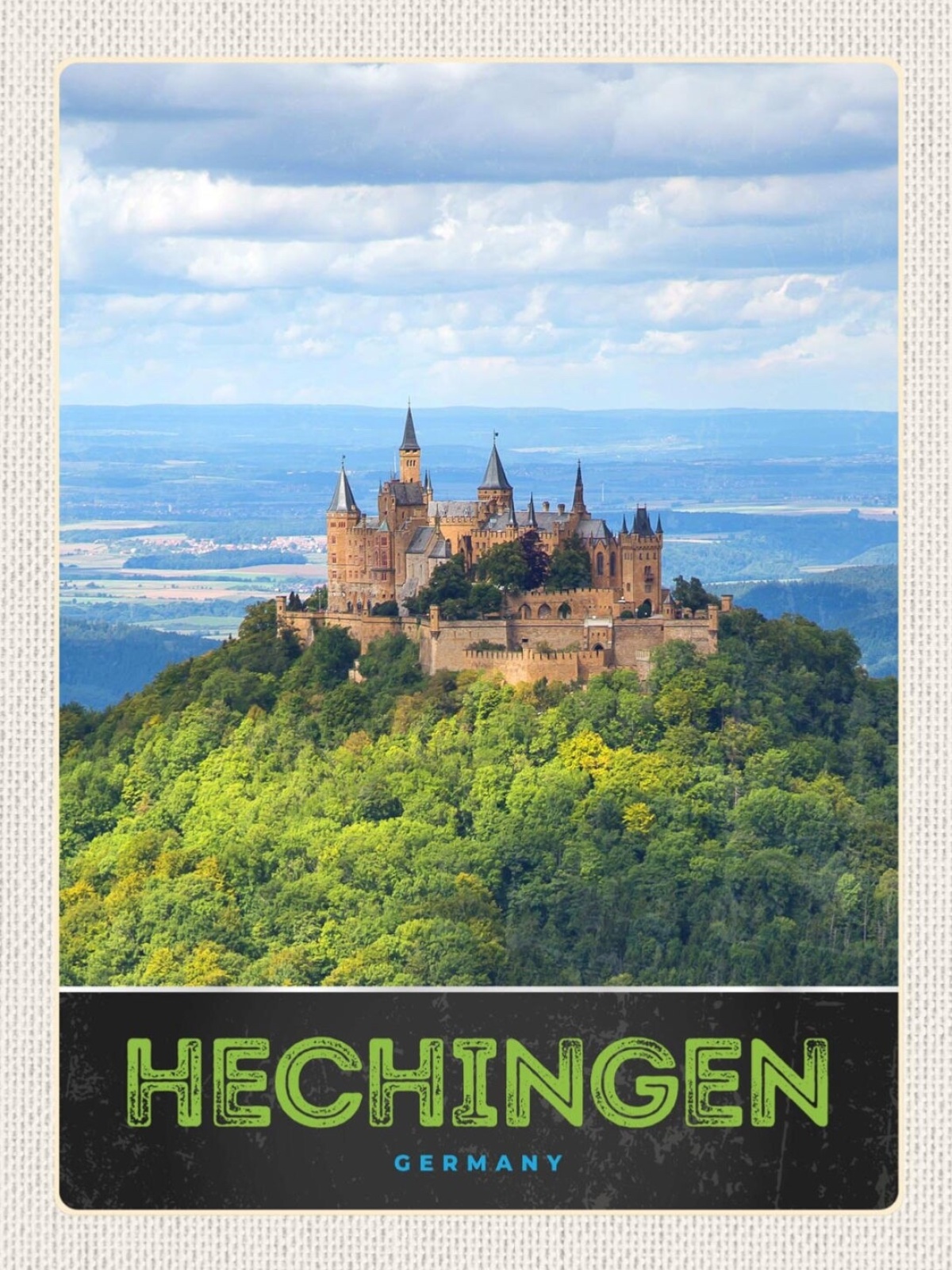 Schild Hechingen Germany Burg Hohenzollern D 12x18 20x30 30x40 Blech/Holz