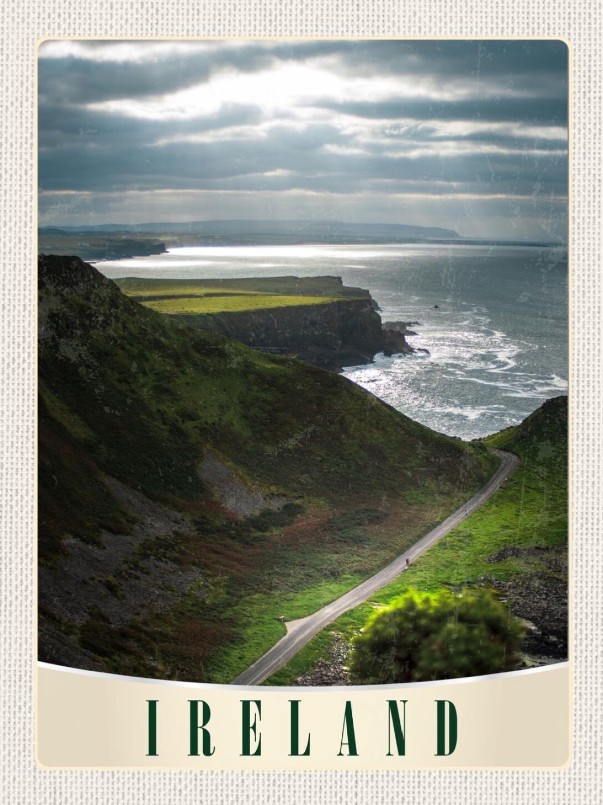 Schild Ireland Irland Landschaft Küste Meer 12x18 20x30 30x40 Blech/Holz