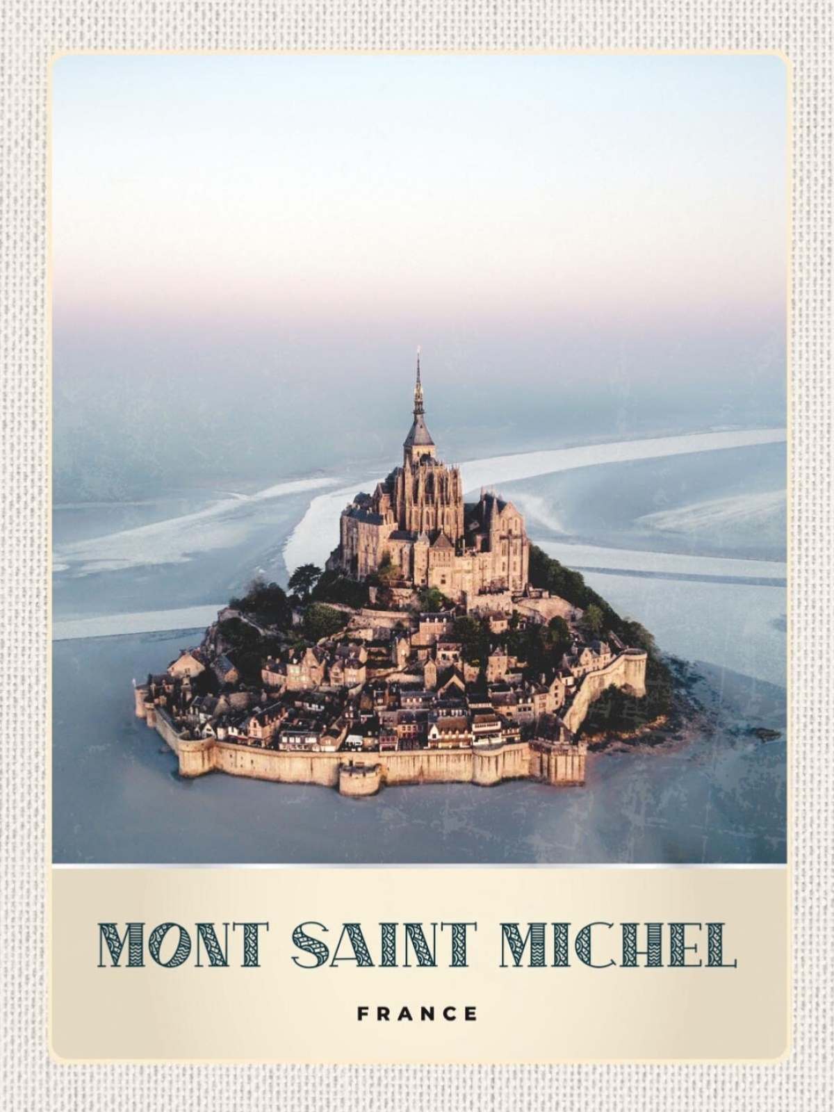 Schild Mont-Saint-Michel France Frankreich 12x18 20x30 30x40 Blech od. Holz