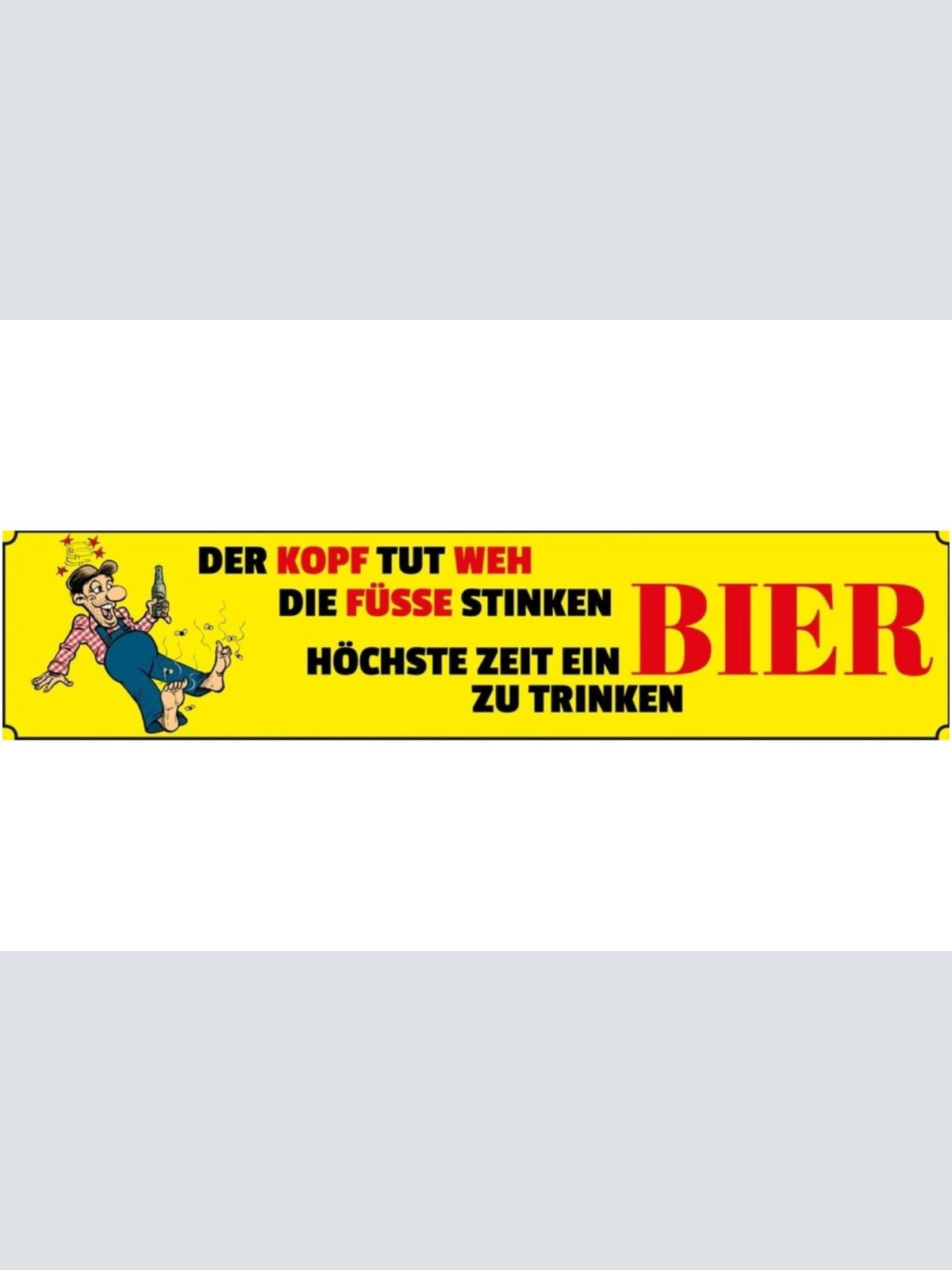 Schild Höchste Zeit Bier Alkohol Glas Bar Lokal Wirt 46 x 10 Blech od. Holz